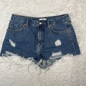 Forever‎ 21 Women’s Short Shorts Denim/Blue Size 28 Ripped/Distressed